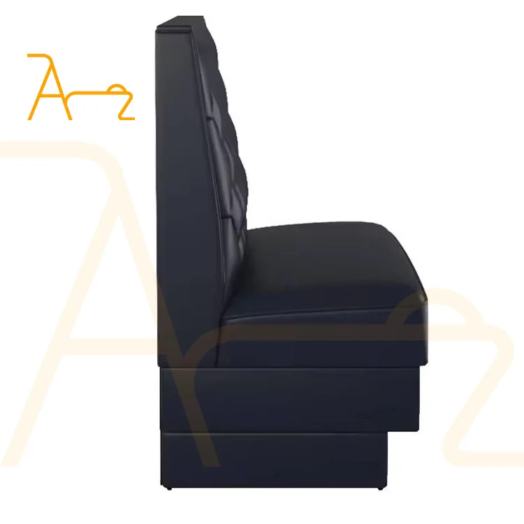 Custom used restaurant furniture white leather sofa booths fast food shop cafe high back bench hotel restaurant booth seating