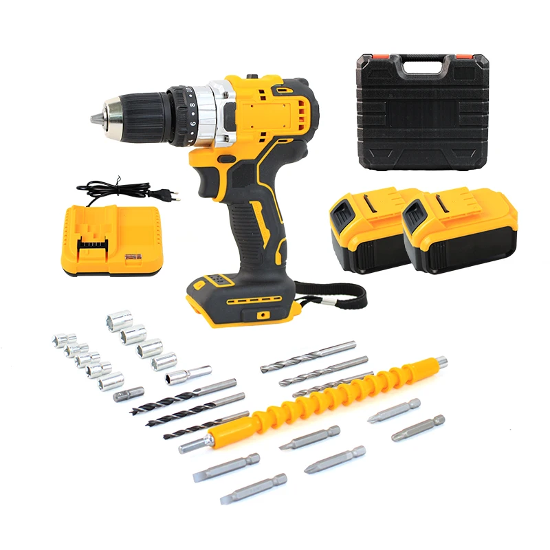 High Quality Lithium Battery 3-function Cordless Drill Screw Driver Mini Hand Drilling Machine Tools