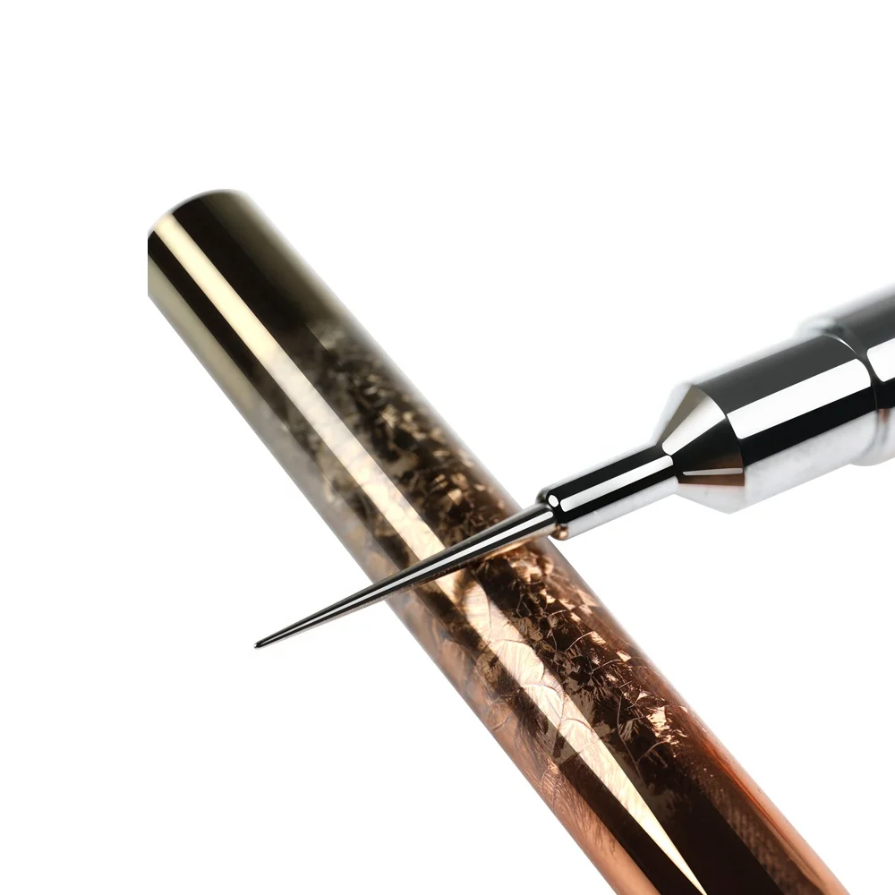 New 2021 Custom Logo gold metal handle wax nail art dotting pencil pen tool gem rhinestones picker dotting pen