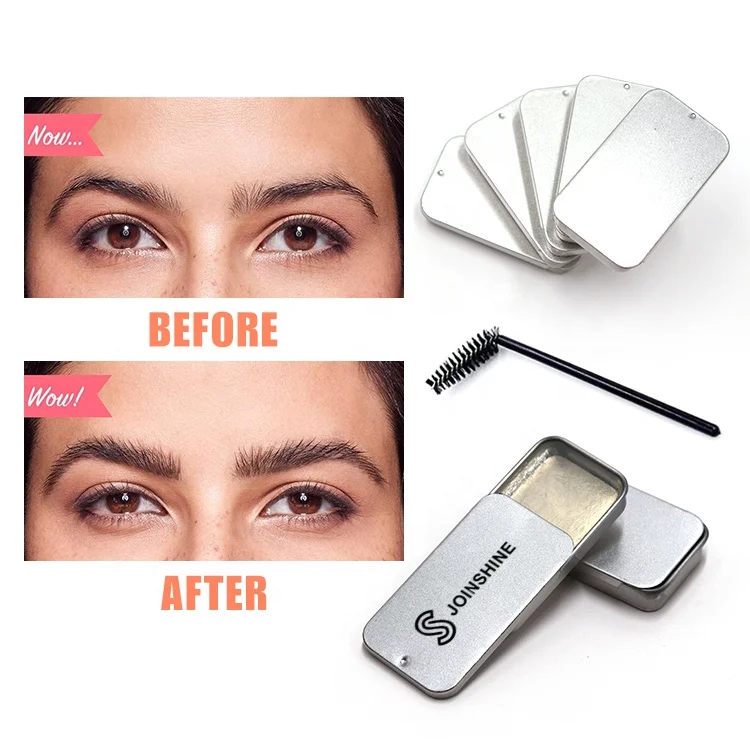 different colors brow soap Sliding tin wax eyebrow Eyebrow Repair Soap Enhance 3D Wild Eyebrow gel soap