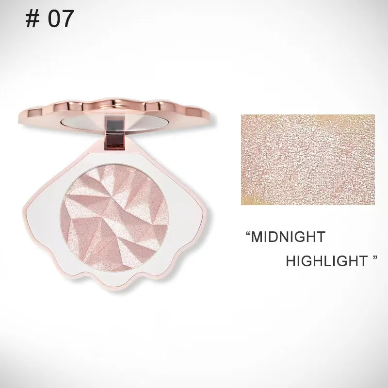 OEM Lightweight 5 Colors Blush Powder High Pigment Shell Blusher Face Cosmetics Private Label Pink Blush
