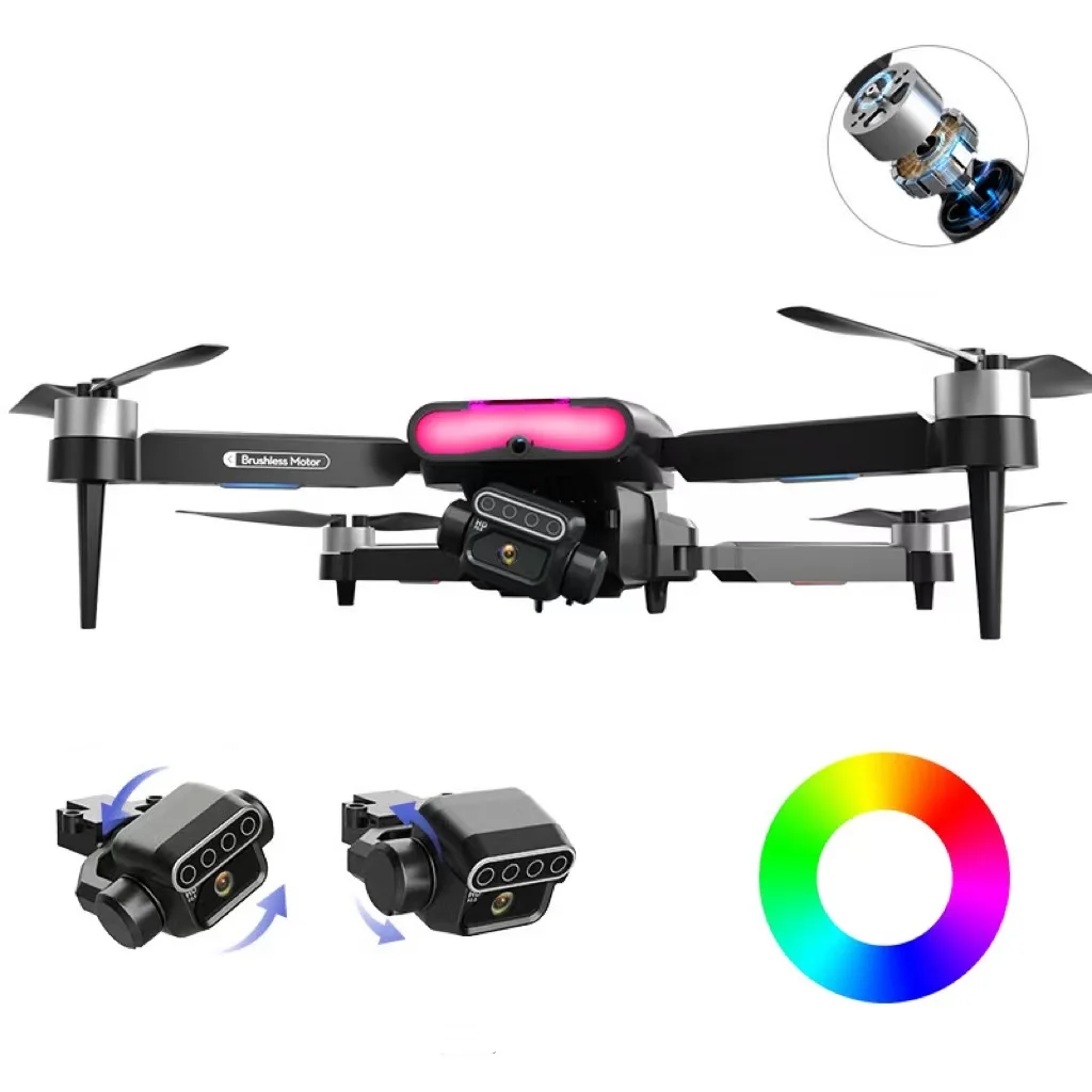 Unmanned Aerial Vehicle F199 Two Axis Servo Aerial Photography Four Axis Aircraft Lights Brushless Remote Control Aircraft Toy