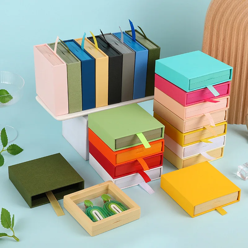 Jewelry storage box accessory Transparent PET Suspension box Ring earrings necklace Antioxidant drawer box Receive sample