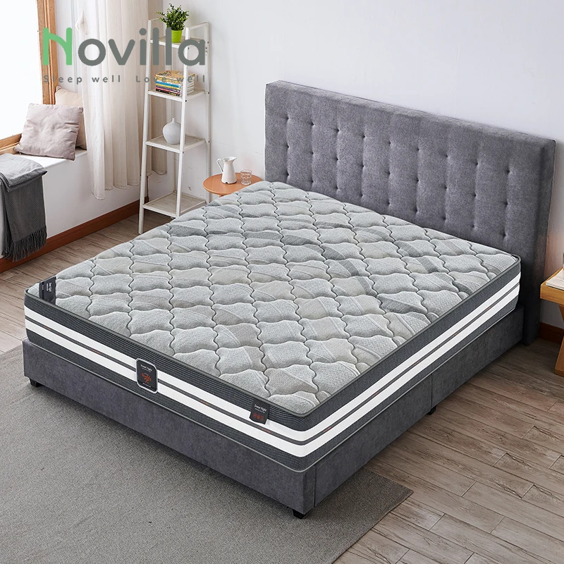 Hypo-allergenic Mattress Hot Selling Home Furniture Cheap Gel Memory Foam Bonnell Spring Twin Mattress