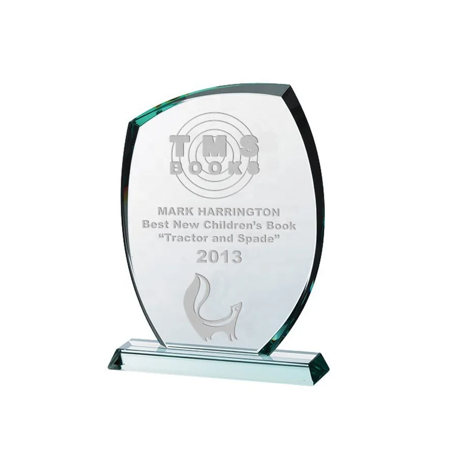 Cheap Wholesale Optical K9 Crystal Trophy for UV Printing Laser Engraving Glass Award Plaque