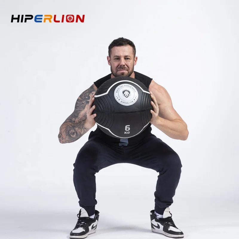 6 Kg Customised Wholesale Gym Exercise Fitness Rubber Weighted Power Training New Wall Medecine Medicineball Medicine Balls