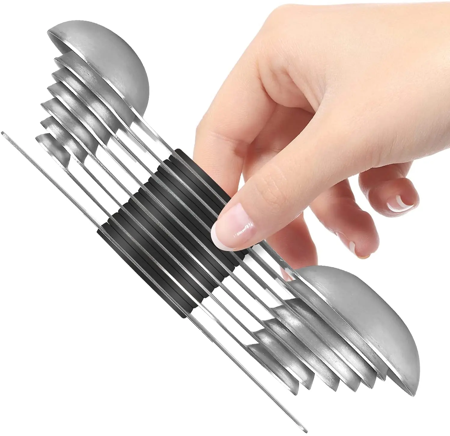 SMT 8PCS magnetic spoon stainless steel Dual Sided Teaspoon spoon set