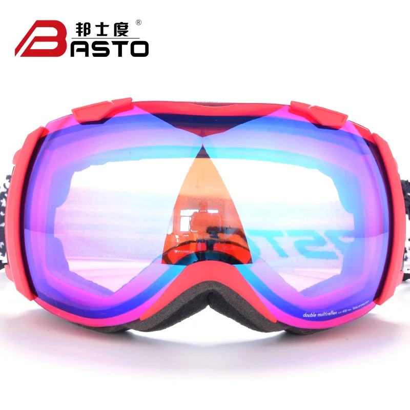 Best Selling Custom Magnetic Anti-fog Oem  Uv400 Protection Snowboard Ski goggles