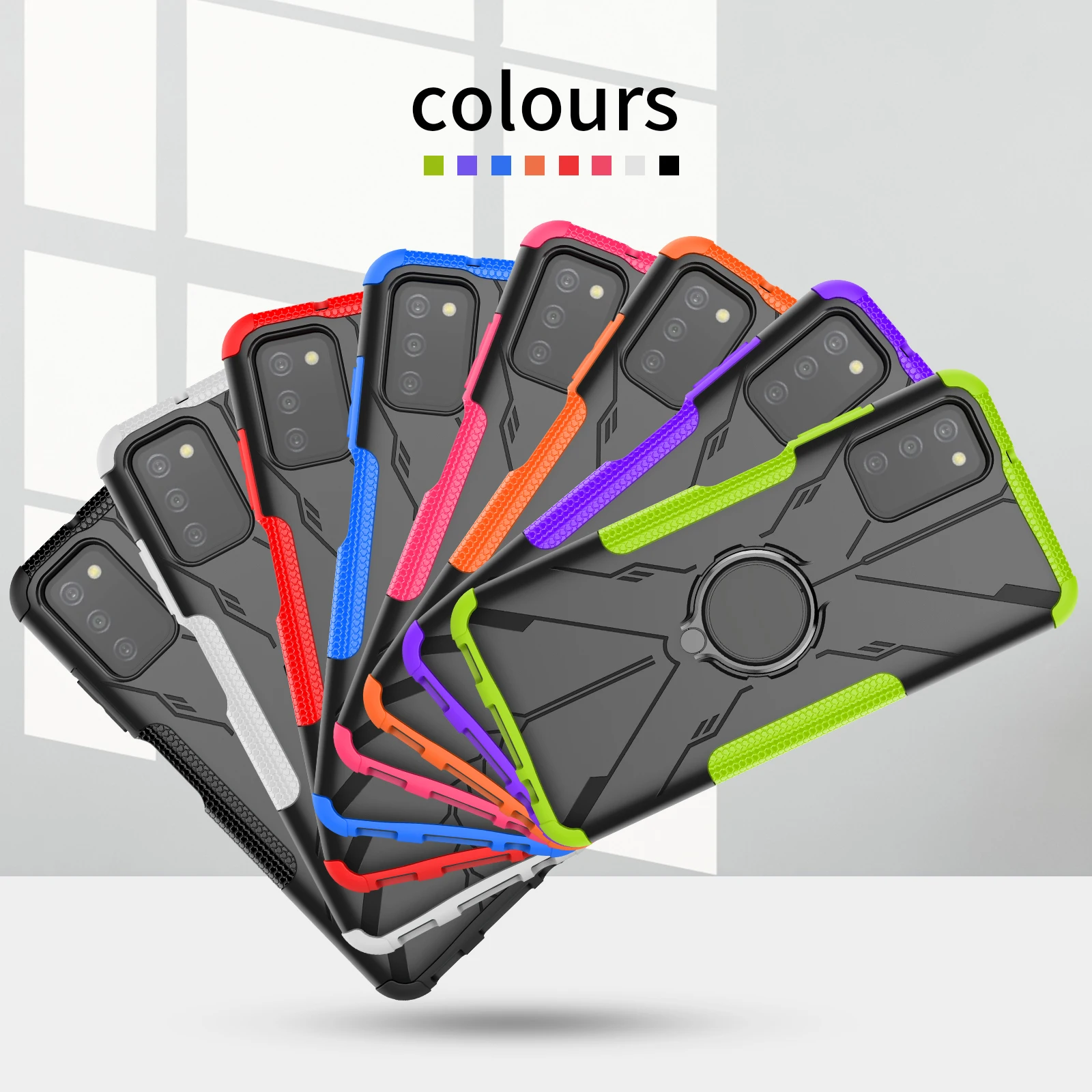 Чехол для Samsung A03s, ударопрочный чехол из ТПУ с кольцом-держателем для телефона, аксессуары для мобильного телефона, чехол для Samsung A03s Euro