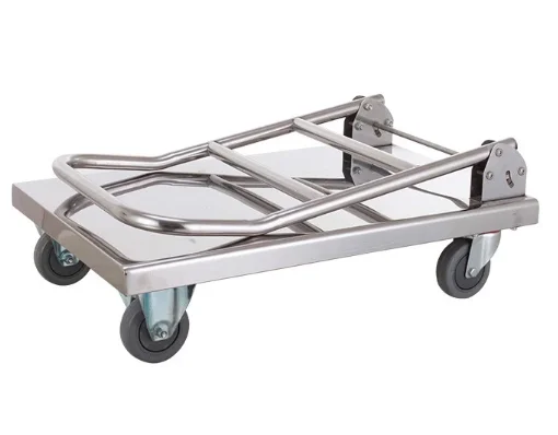 New Heavy Four Wheels Duty Cart Trolley Hand Foldable Platform Truck Push Cart Trolley hand cart