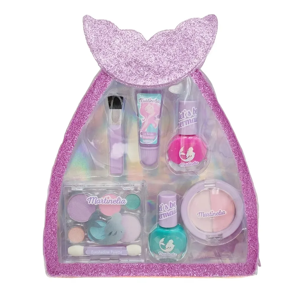 Best Sale Stock Hot Lipstick Nail Polish Eye shadow Kids Kit Beauty Makeup Set Cosmetic Girls Toys