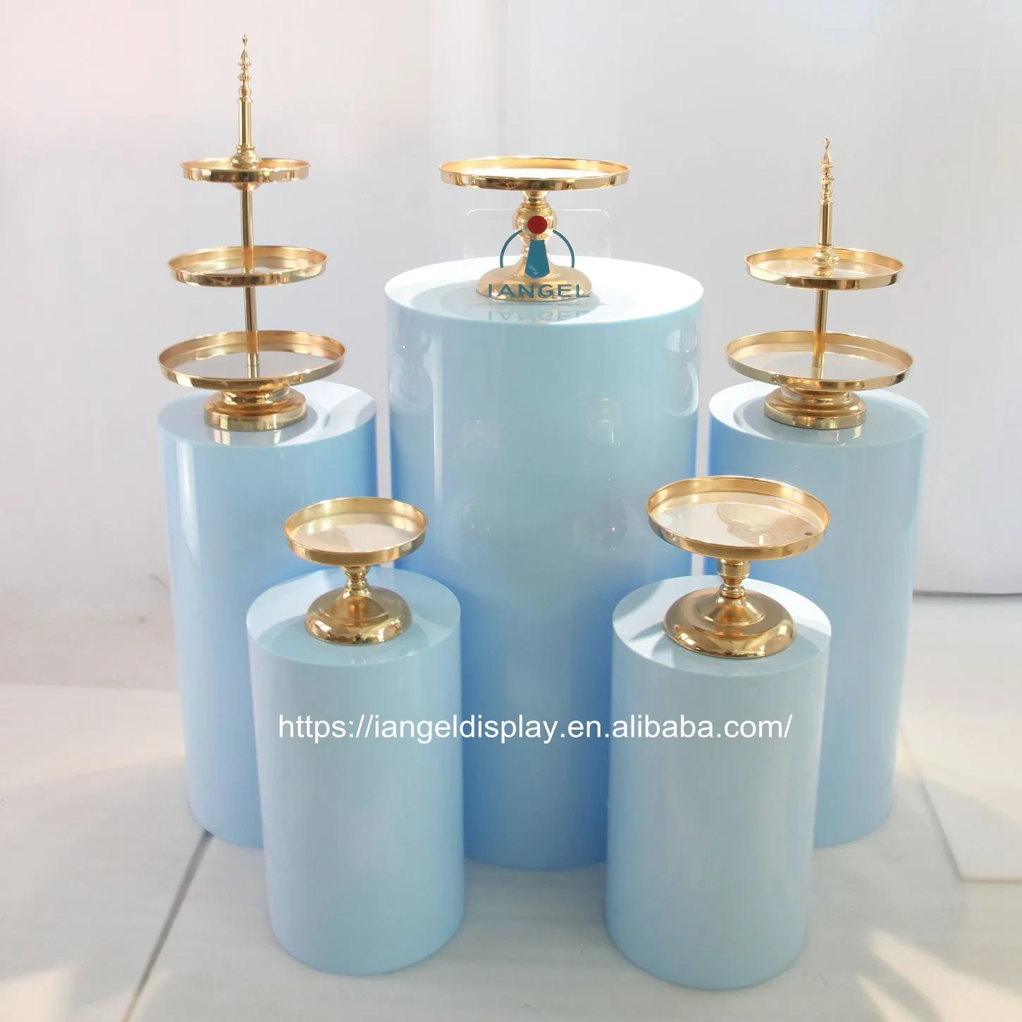 Iangel factory hot sale cheap price wholesale clear plinth acrylic display pedestal