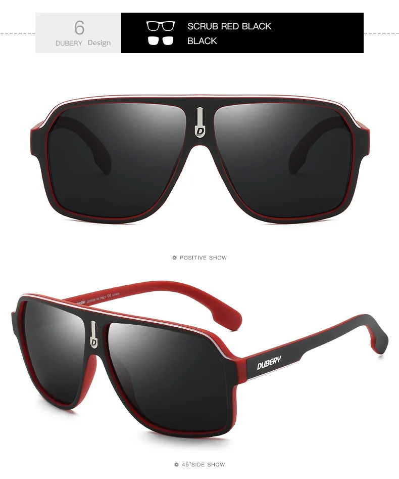 2024 dubery Sunglasses Men Polarized UV400 High-Quality Fashion TAC Mirror PC Frame Ultralight Men Sun Glasses Outdoor