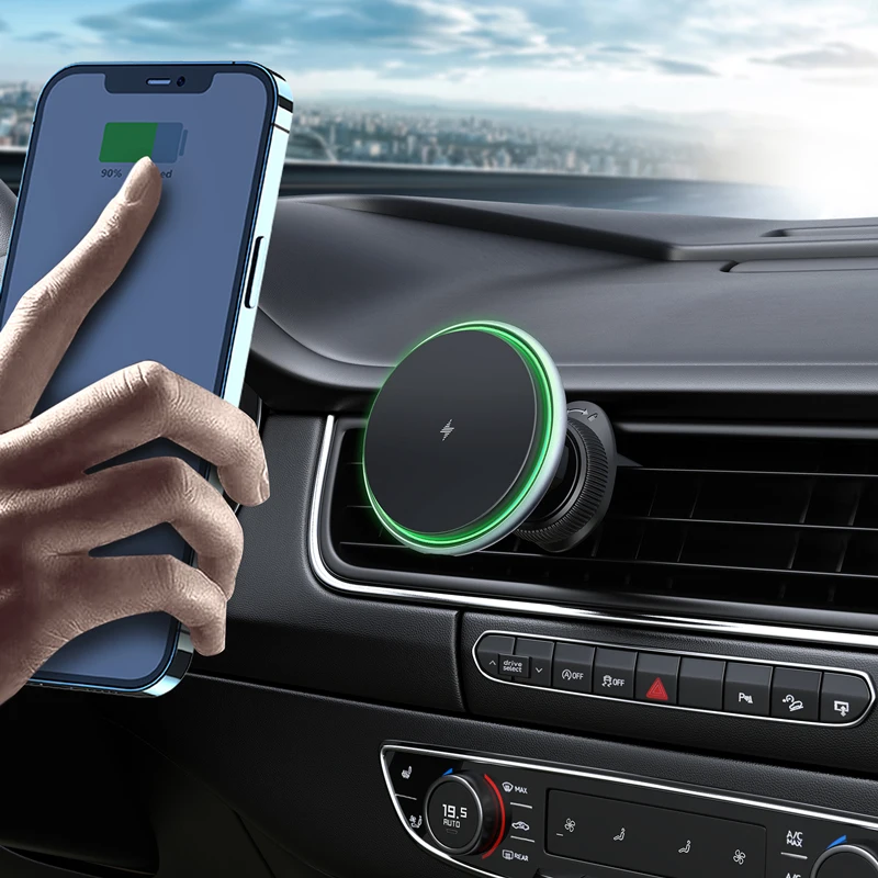 360 Degree Rotatable Air Vent Universal Magnetic Mobile Stand Car Phone Holder Dashboard Mount