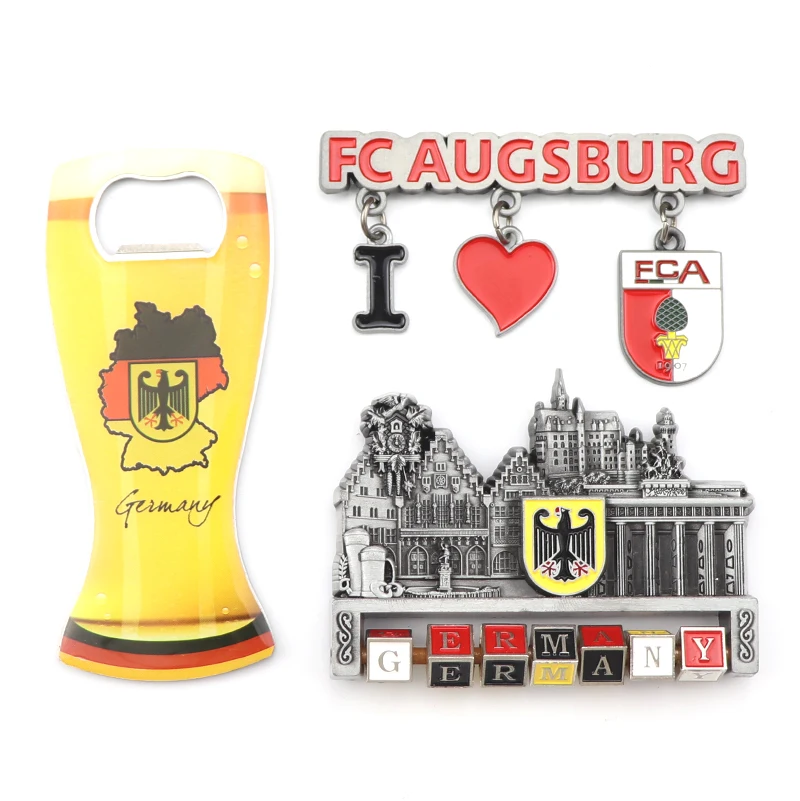 Germany Souvenir Custom Design 3D Metal Souvenirs Enamel  Fridge Magnet