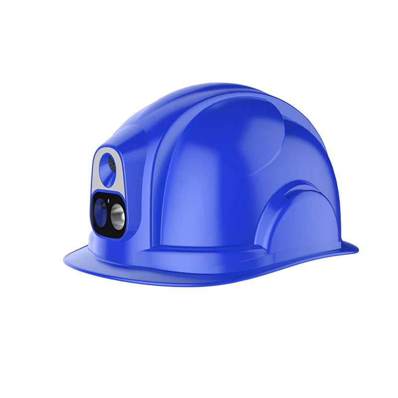 Factory Wholesale Direct High precision accuracy Face recognition Smart thermal imaging helmet for Minging Construction Site