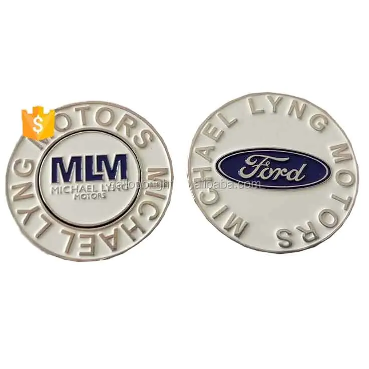 
Fashion design ballmarker /Custom gold golf ball markers with company logo 