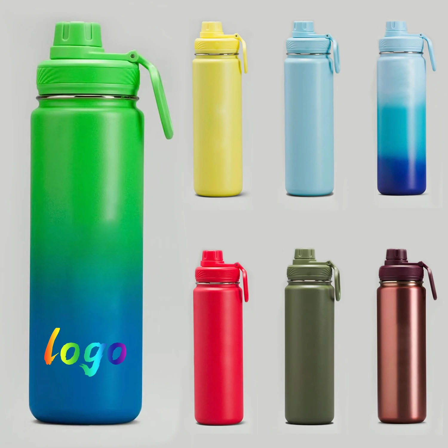 Popular Gifts High Grade Wide Mouth 750 ml Outdoor Stainless Steel Double Wall Water Bottle Wholesale 24 oz Sport Water Flask