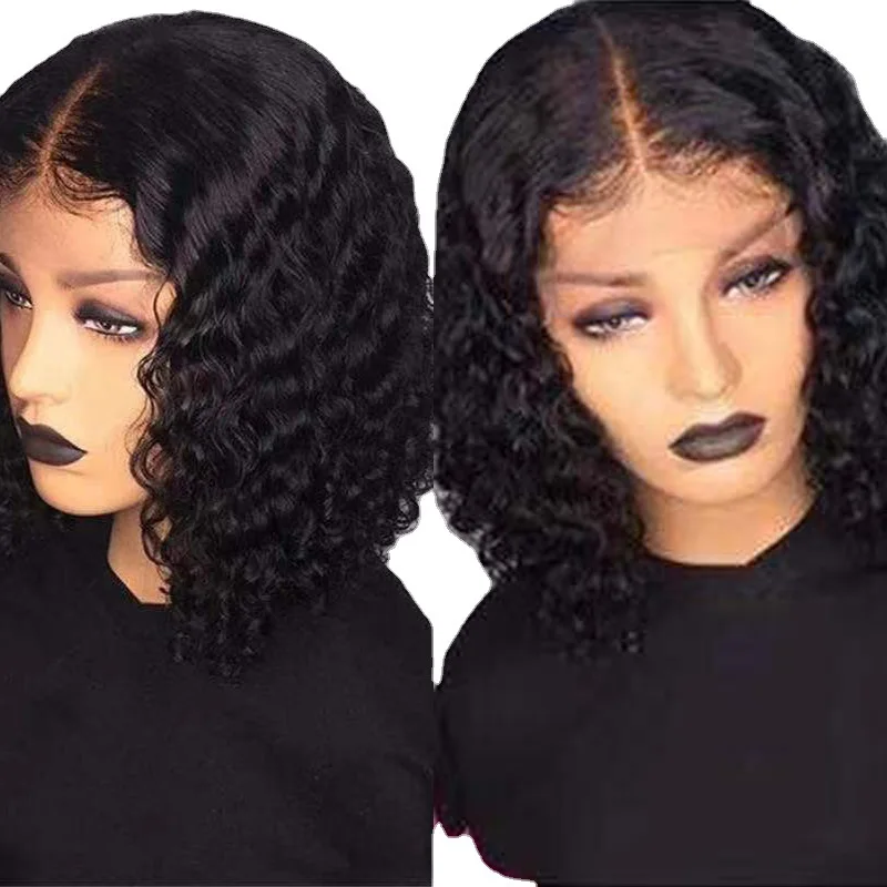 Wholesale Beautiful High Temperature Synthetic Hair Elegant Black Curly Style Synthetic Hair Wigs For Black Women