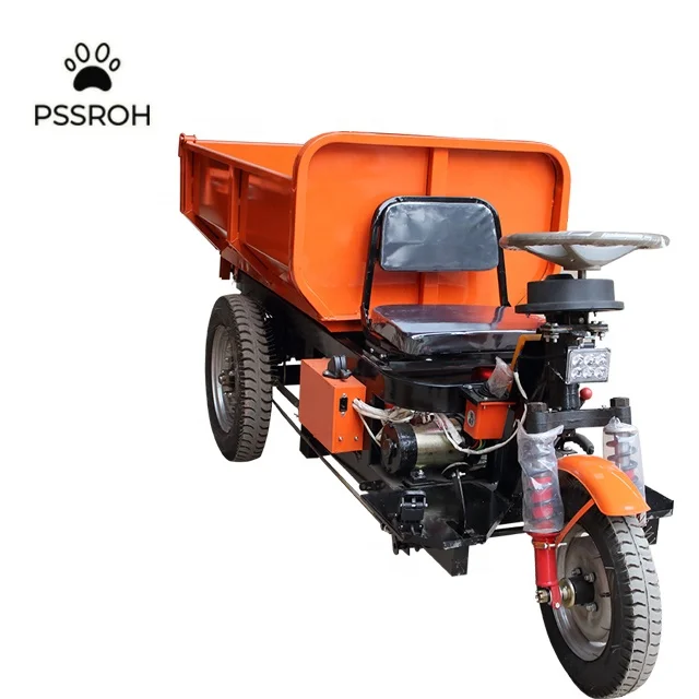 LK135 electric tricycle mini dumper/mining electric tricycle for cargo/battery operated mini dumper for sale