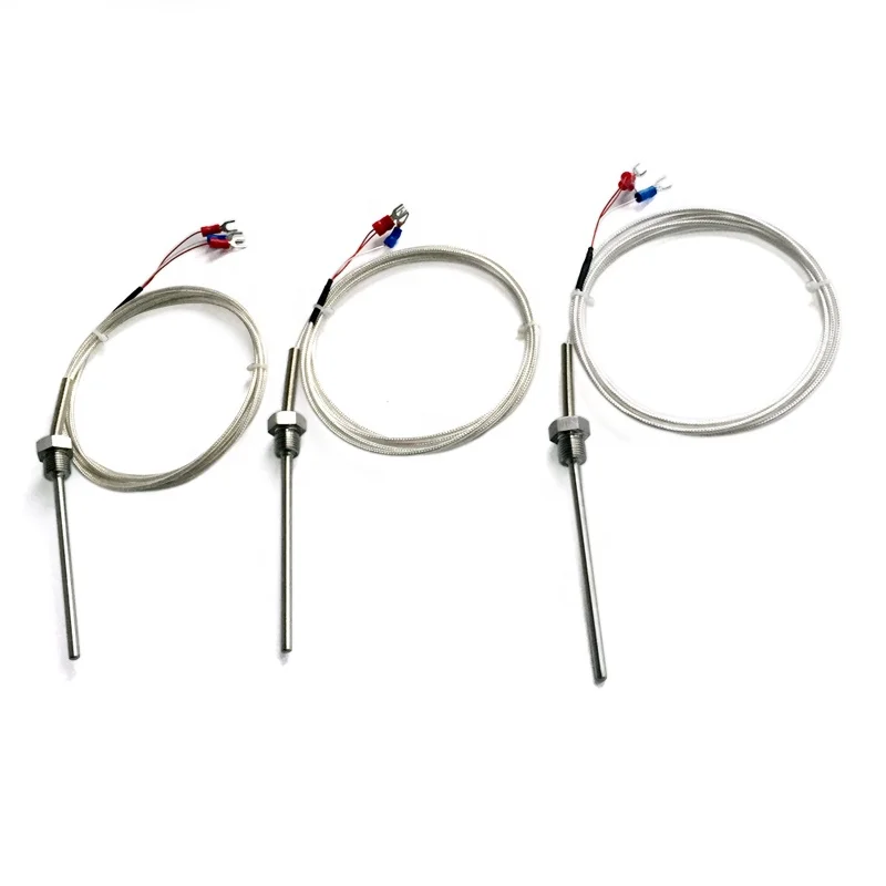 6x70mm thermocouple rtd pt100 temperature sensor with m10x1.5 screw