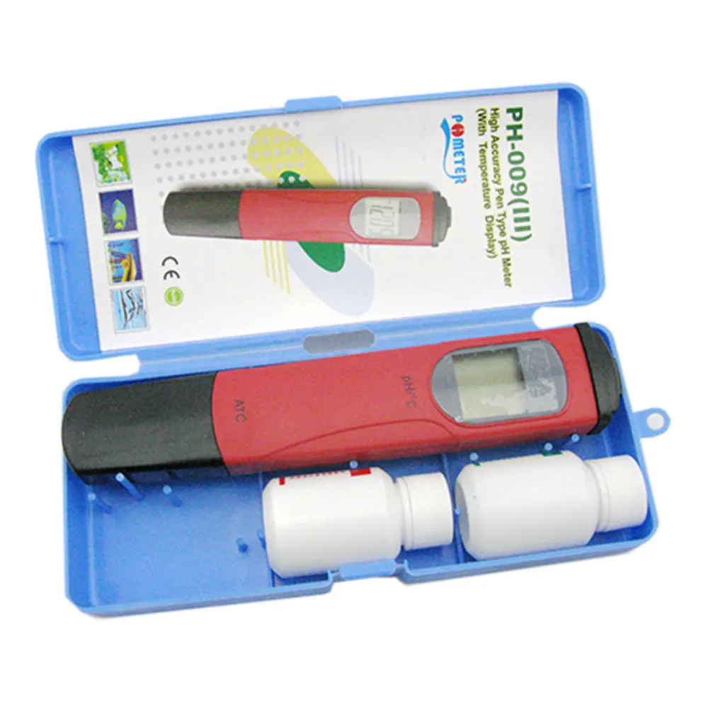 High accuracy hand held medidores de ph digital ATC chemical pH meter with temperature display