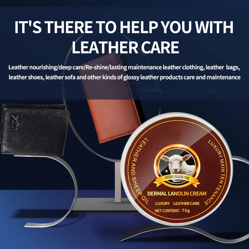 Custom Leather Colour Renovation Cleaning & Polishing Lanolin Nourishing Cream