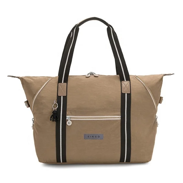 Vintage High Quality Cotton Bag Canvas Customizable Toiletry Travel Duffel Bags Custom Print