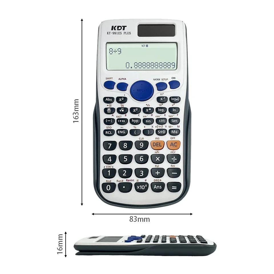 Dual Power Fx-991ES Plus Scientific Calculator School Student Educational Calculator for Students & Scientists