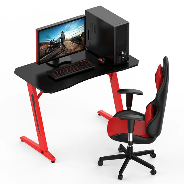 Computer Gaming Desk with Large Carbon Fiber Surface for Home or Office,Gaming PC Desk Table