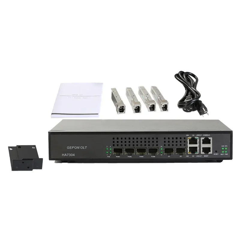 Ftth GEPON EPON olt fiber optic equipment 4pon olt 1000M mini supply fttx solutions 4port olt epon without 4 px20+++ sfp