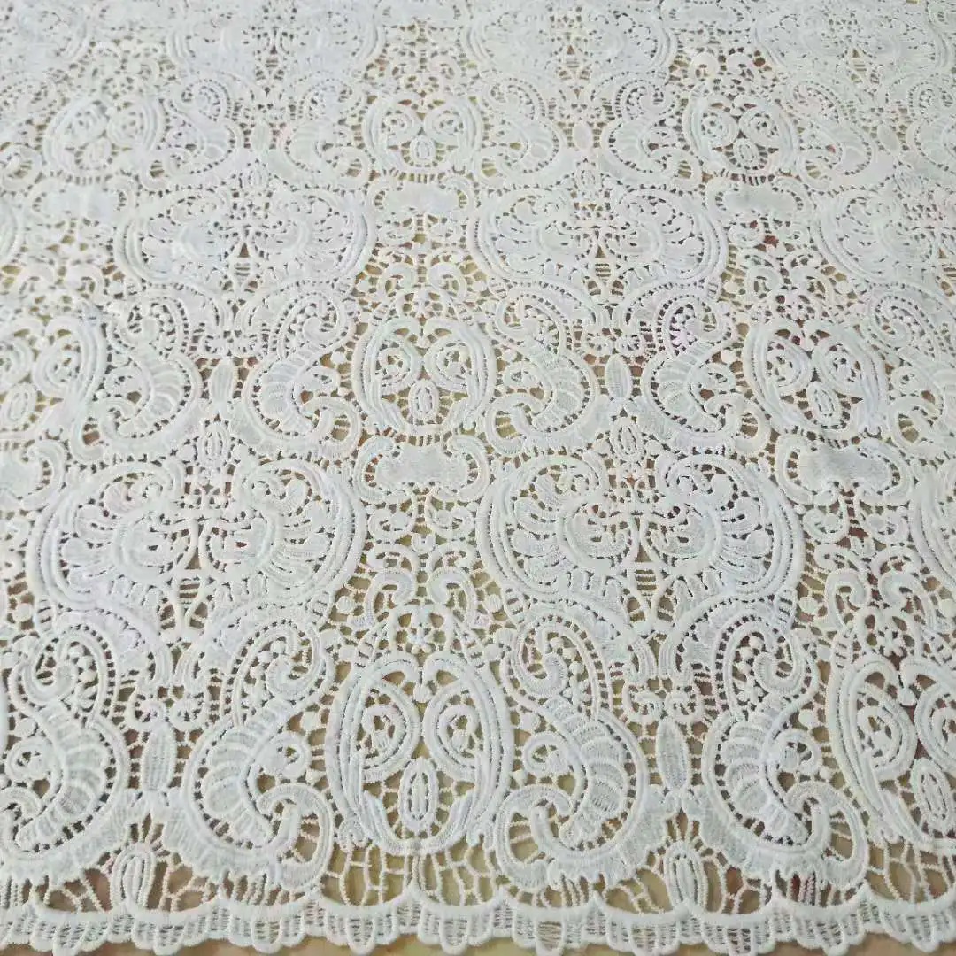 High Quality Fashion Embroidery Lace Pretty Home Textile Bedding Curtain Lace Fabric