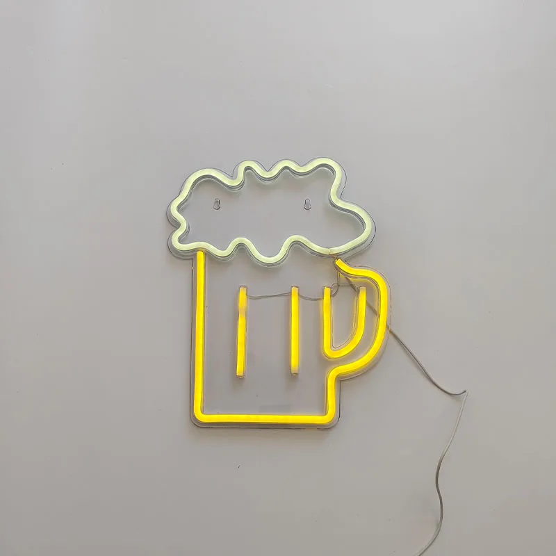 Beer Neon Sign Dimmable Usb 5v Led Neon Lights Bar Neon Light For Club Beach Store Decor Man Cave Party