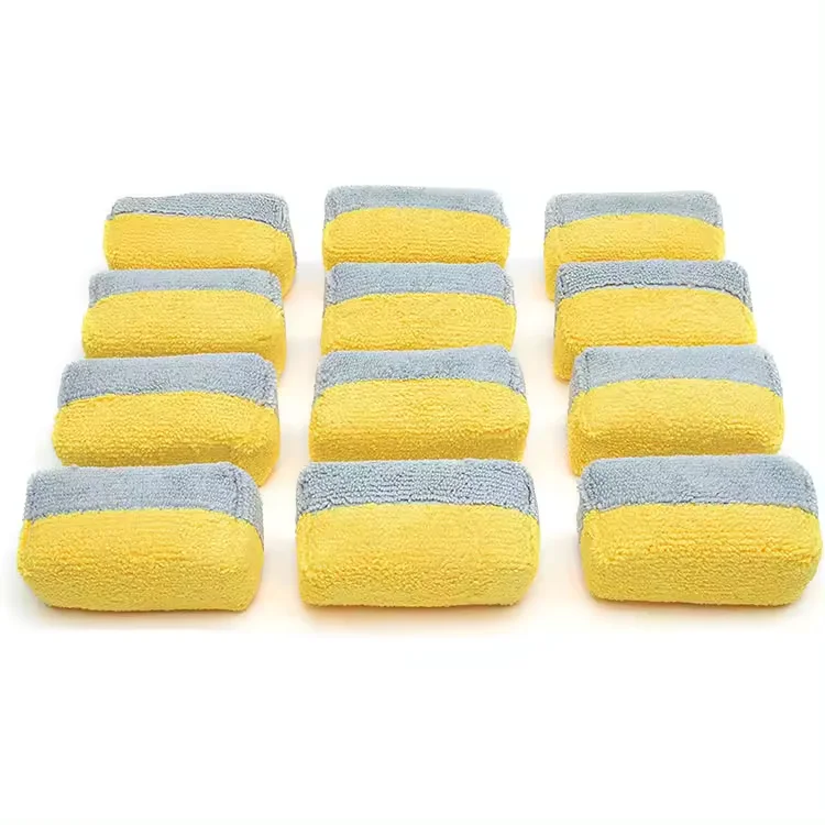 Microfiber Car Sponge Waxing Foam Pad Ceramic Coating Applicator  for Car