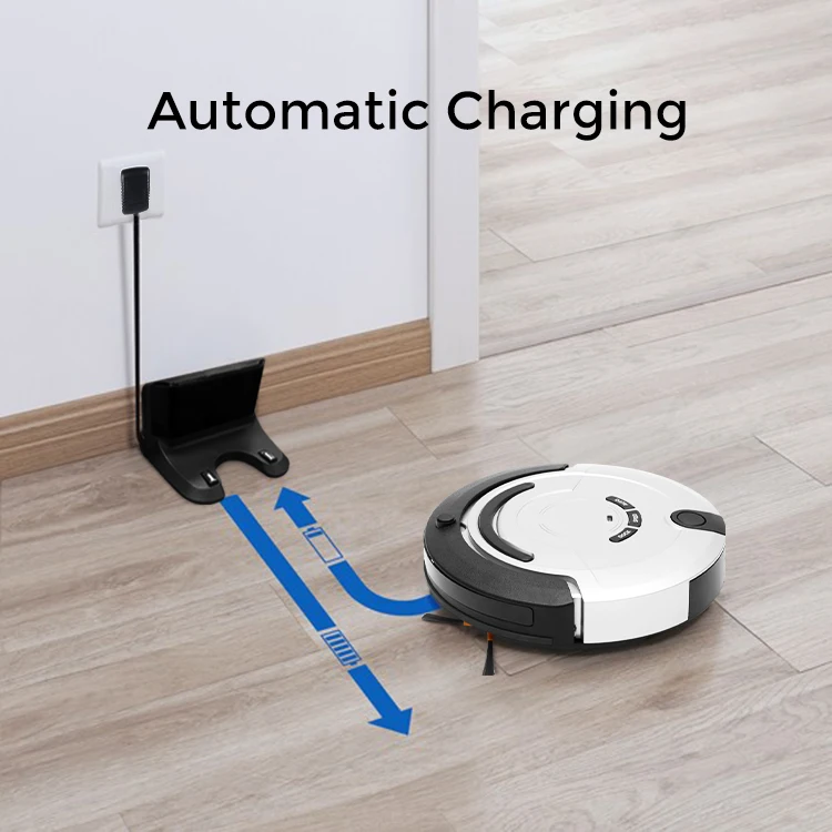 Klinsmann Mini Long Time Lasting Strong Suction Auto Detailing Robot Vacuum Cleaner