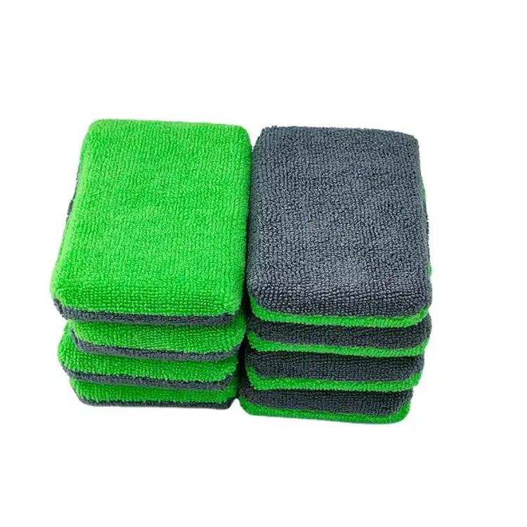 Auto Detailing Car Wash Wax Ceramic Coating Dressing Terry Microfiber Saver Applicator Sponge Pad