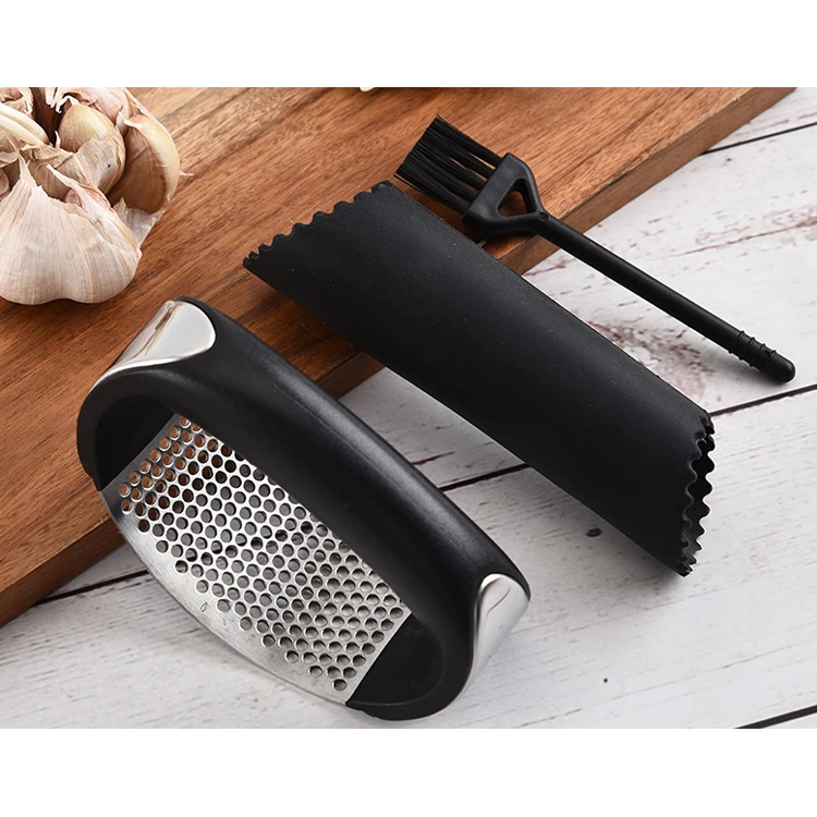 Кольцо из нержавеющей стали 430 для чеснока ручной работы чеснокодавилка для чистки и крепления кухонный пресс для чеснока