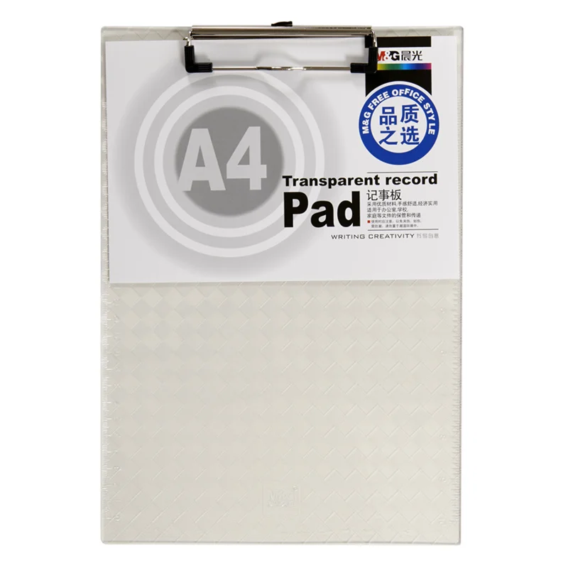 Wholesale Transparent Office Stationery Notepad A4 Nursing Clipboard