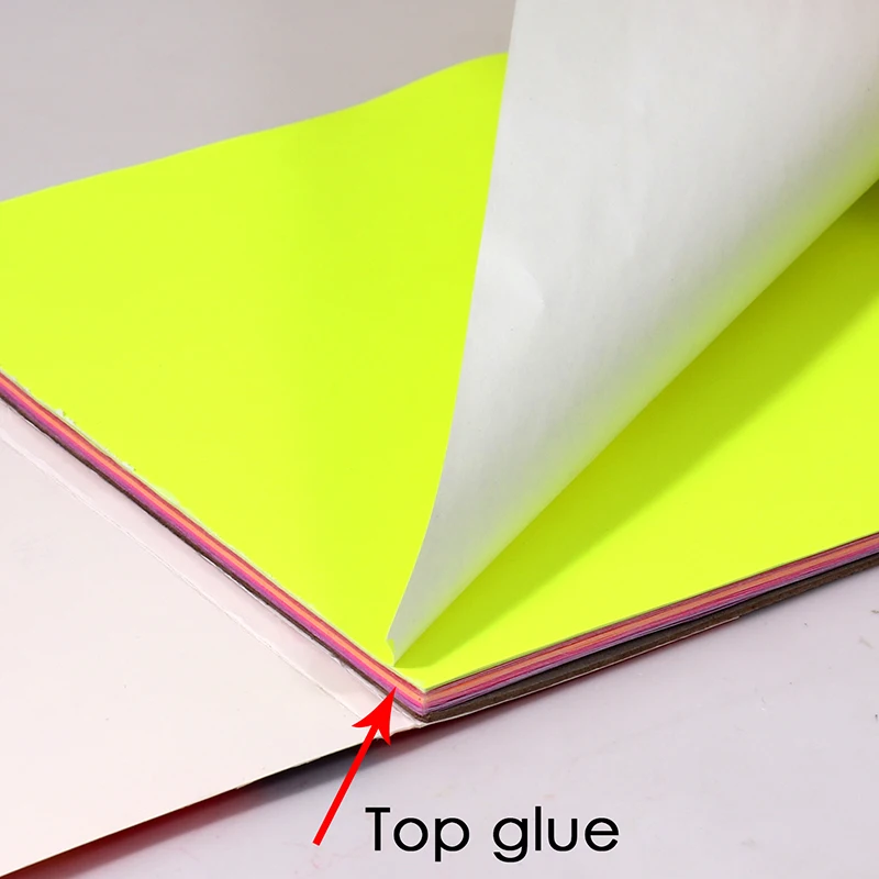Foska Hot Sale New Item 80GSM Bright Fluorescent A4 Paper for Kids Colorful DIY Craft Handmade Paper