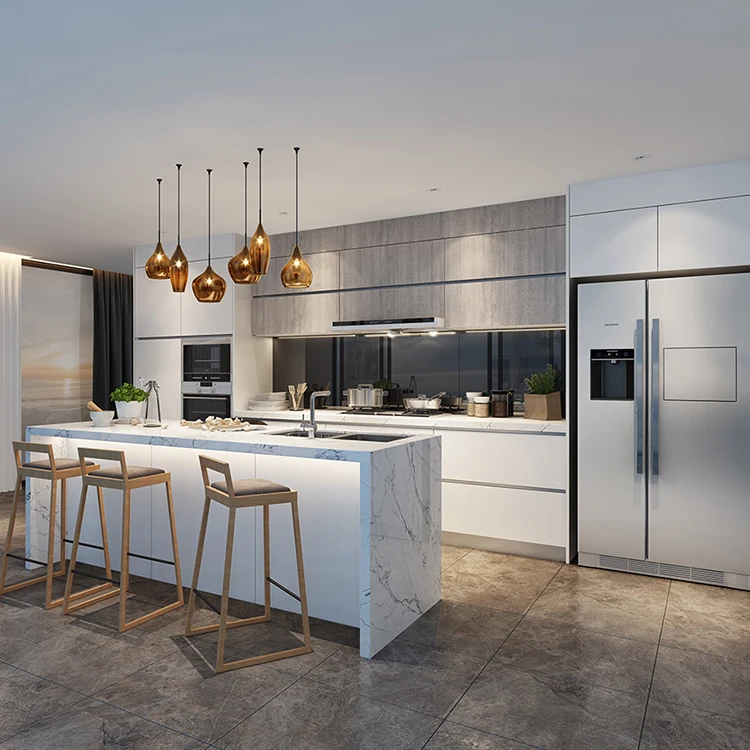 European style kitchen cabinet designs for wooden prefab homes