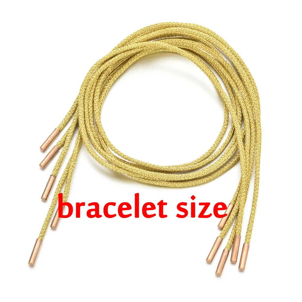 Wholesale Fashion Jewelry Spare Part Tinny Metallic Gold Silver Lurex Cord For Necklace and Bracelet Support Customize Size