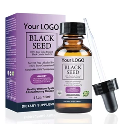 Wholesale Custom LOGO OEM 100% Natural Pure Organic Anti-Dry Anti-Aging Moisturizing Cold Pressed Black Seed Essential Oil