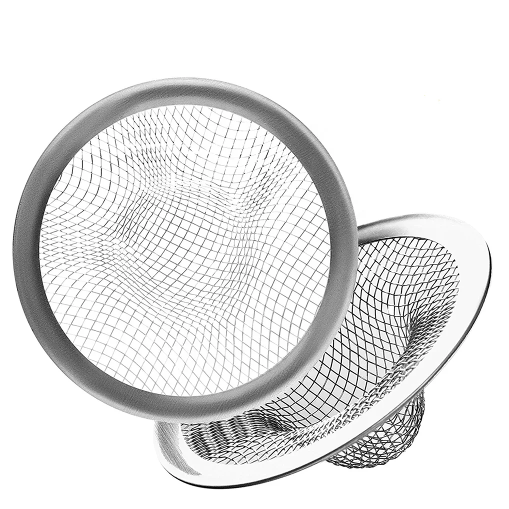 Mesh Drain Stopper Sink Drain Strainers Covers Stainless Steel Silver YS Modern Kitchen Sink Polished 3D Model Design 4.5 Inch