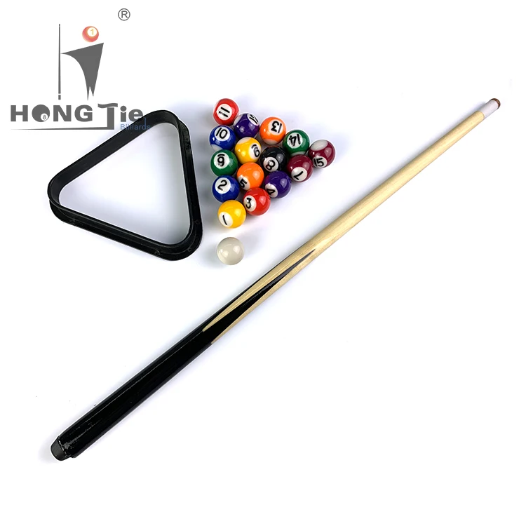 
Hongjie Billiards Factory Direct Sale Cheap Price One Piece Style Mini Billiards Pool Cue 50cm 