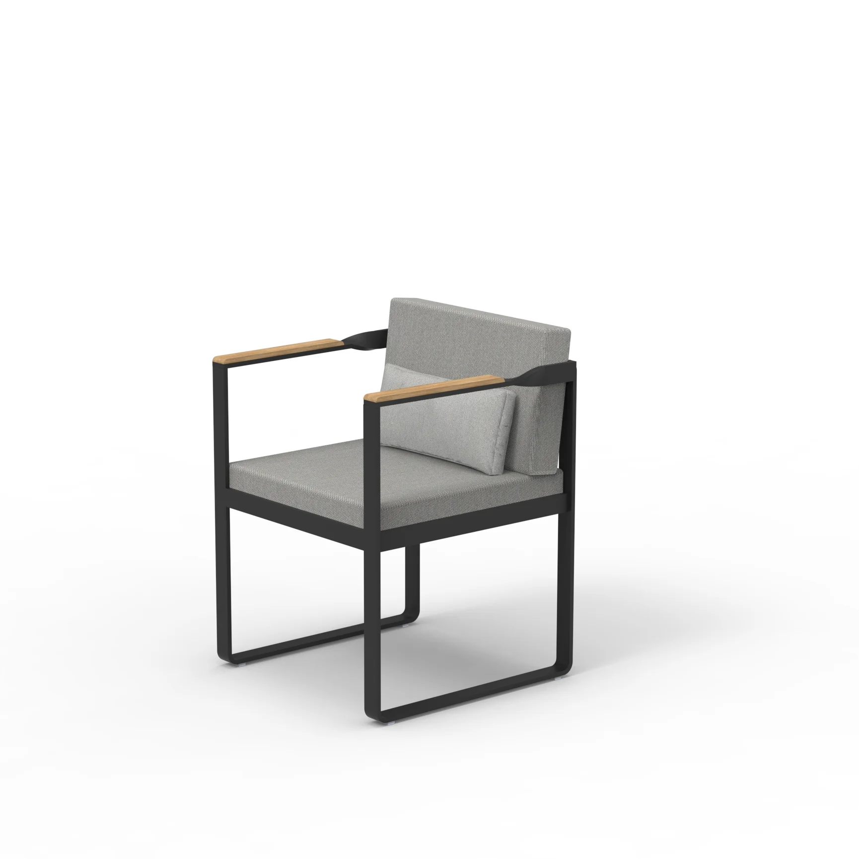 Outdoor Furniture Luxury Top Aluminum Teak Wood Garden Patio Beach Resort Villa Hotel Casino Cruise Dine Dining Chair