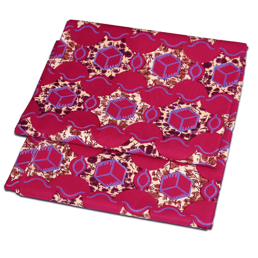 2021 New Pattern African Wax Fabric Bazin Riche Print Cotton Fabric For Women Clothing