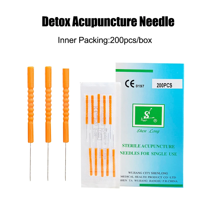 Plastic handle drug treatment acupuncture needles/detox needles