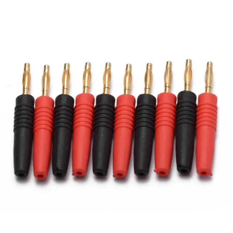 Plastic Black & Red Banana connector  for electronic test equipment