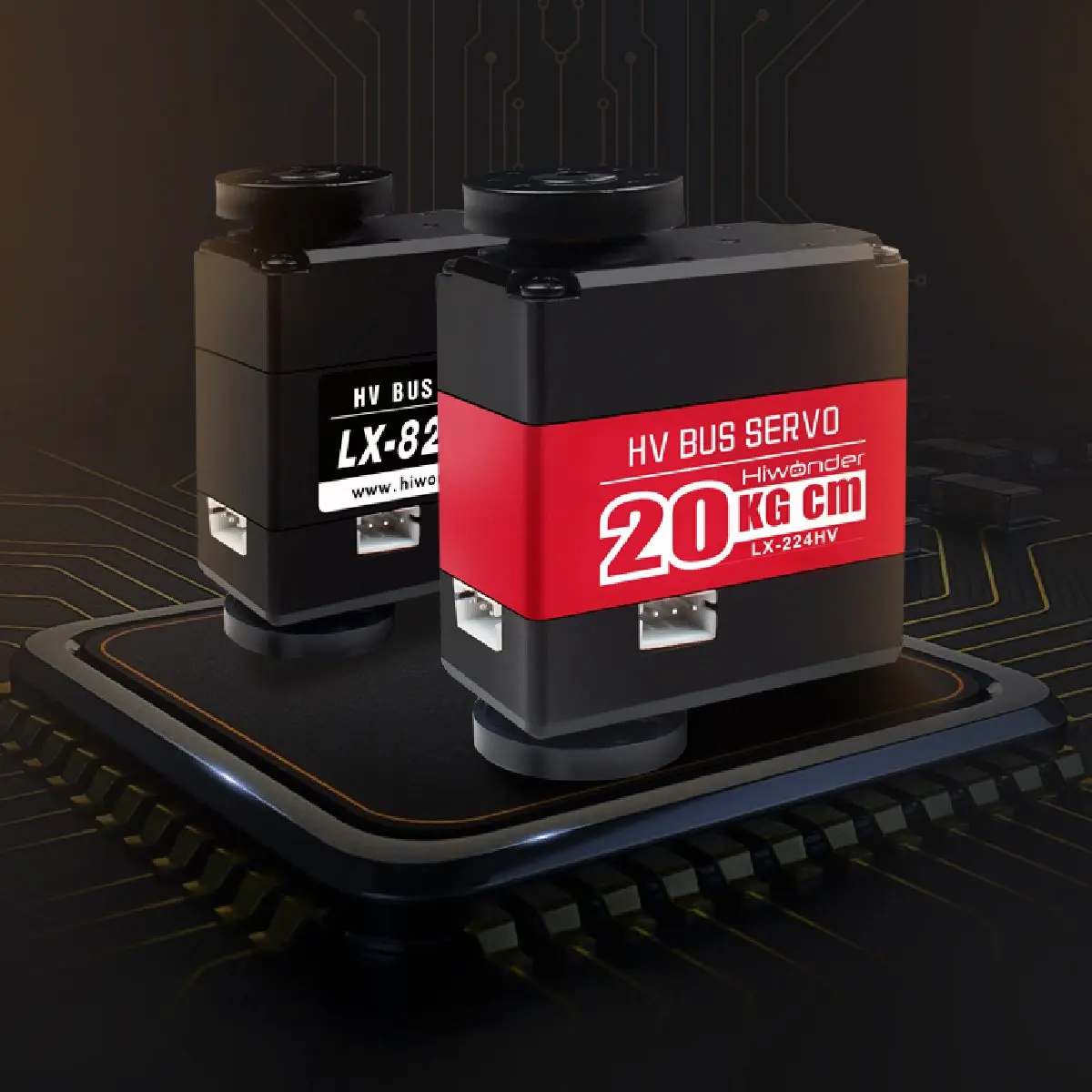 Hiwonder LX-224HV автобус Servo с тремя разъемы высокого напряжения для умный робот
