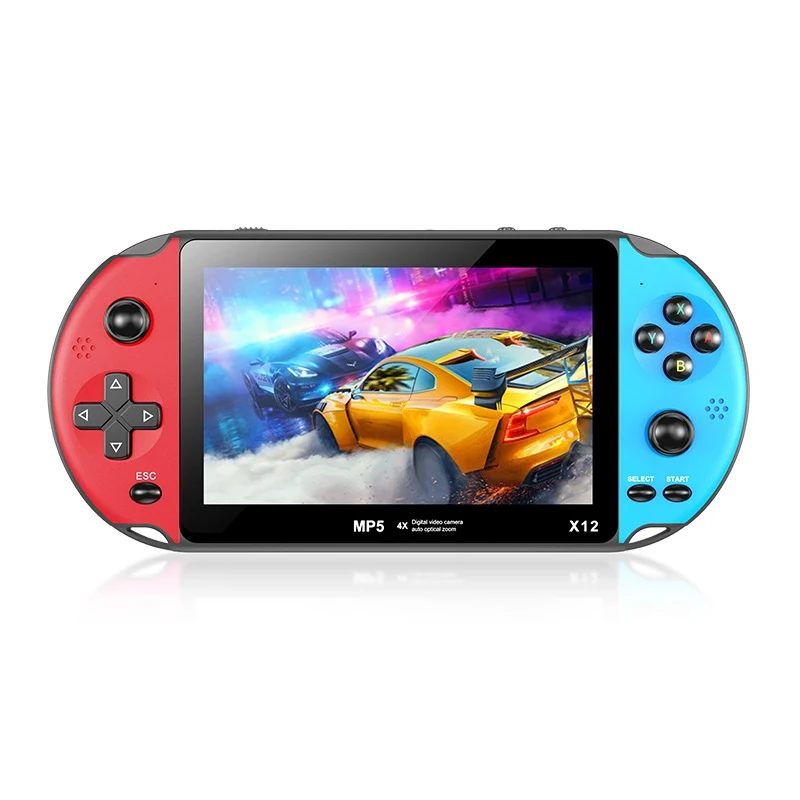 Cheap X12 Big Screen 5.1 inch handheld game player built games Video Game Consoles for PSP kids gift